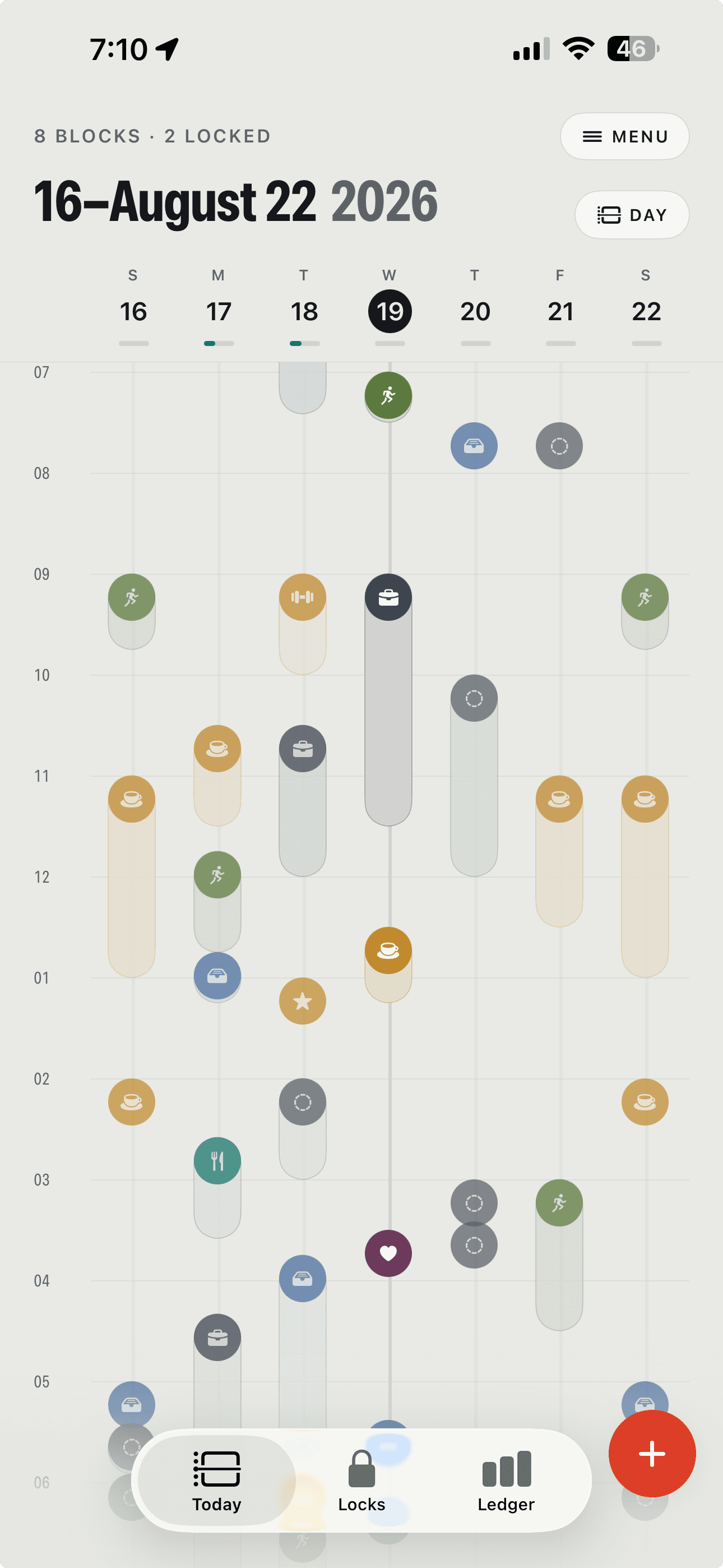 Todo Lock — the whole week as a board